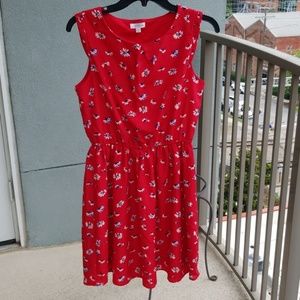 Charming Charlie red flowery dress